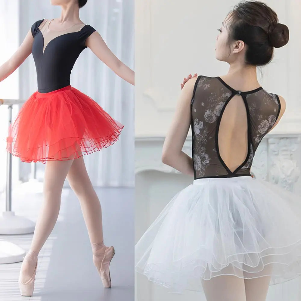 Faldas de Ballet Elásticas y Plisadas para Baile y Fiesta, Tutús, Faldas Voluminosas, Petticoat Estilo Lolita