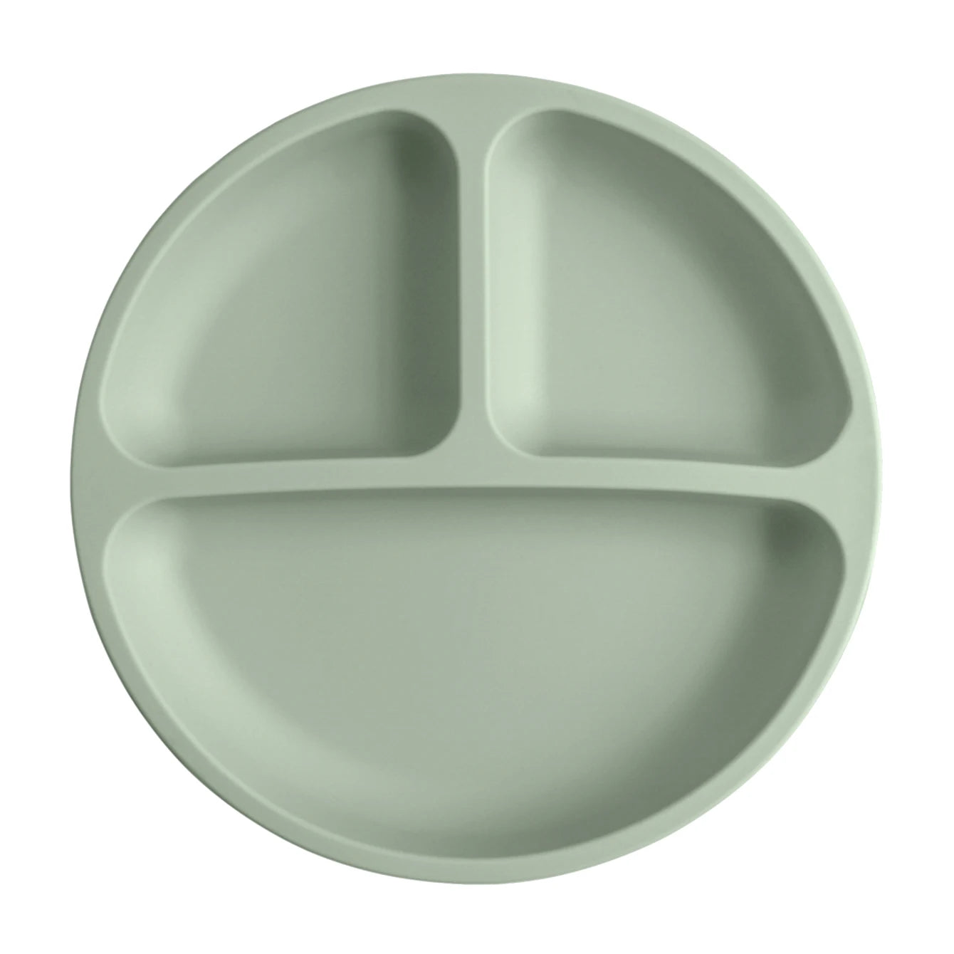 Plato de comedor de silicona con ventosa para bebé, platos sin BPA para niños, vajilla de entrenamiento con succión para niños, cuencos de alimentación para niños, cosas para bebés, 1 Uds.