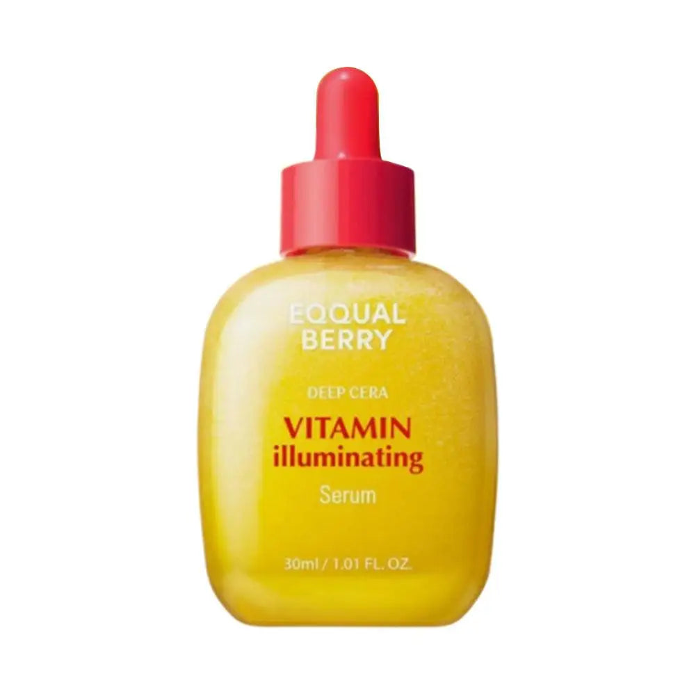 Eqqual Berry-esencia reafirmante para reducir los poros, suero iluminador de vitamina, suero rellenador de Bakuchiol, cuidado de la piel