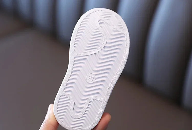 Zapatos infantiles para bebés, niñas y niños, zapatillas antideslizantes con parte inferior de goma suave, zapatos planos informales, talla 21-30