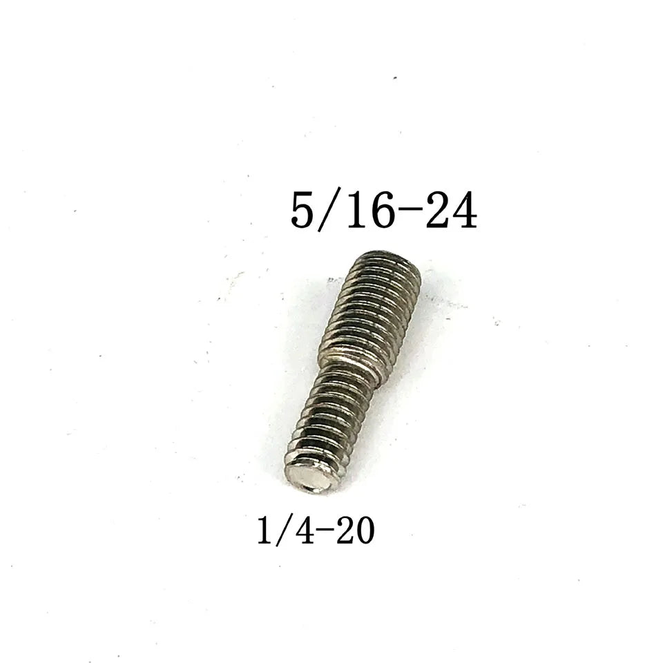 Adaptador de rosca 1/4-5/16, mango de arco, varilla de equilibrio, tornillos de conversión de contrapeso, arco y flecha, accesorio de tiro con arco, 2 unidades