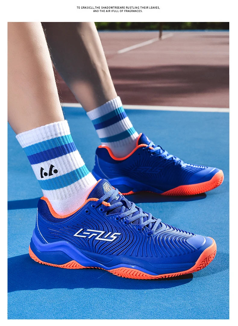 Zapatillas de tenis profesionales para hombres y mujeres, zapatillas de bádminton y voleibol transpirables para entrenamiento deportivo de interior, competición antideslizante