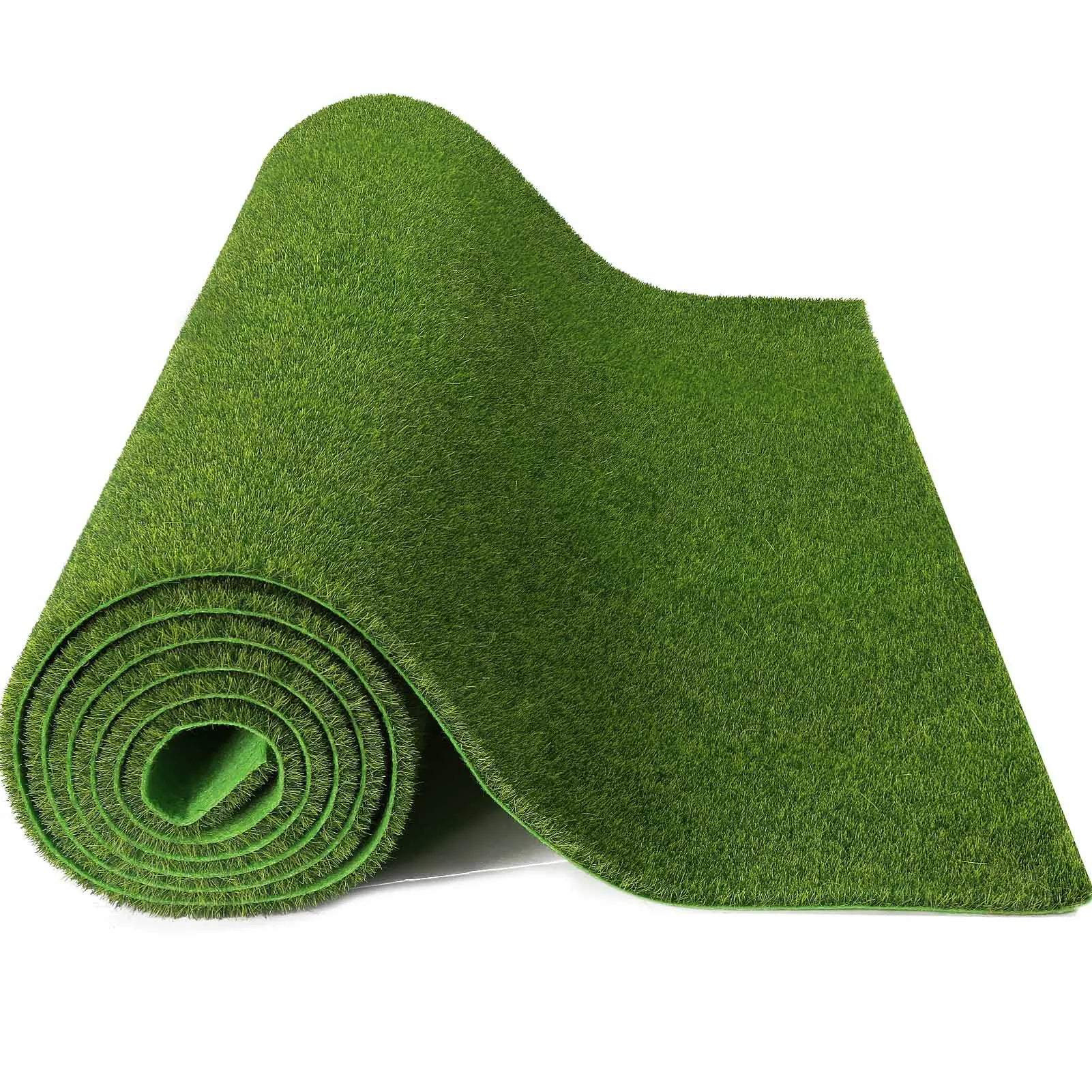 Evemodel-alfombrilla de césped Artificial verde, alfombras de césped para modelo de paisaje a escala HO O N, 41cm x 99cm, 3mm, 5mm, 8mm