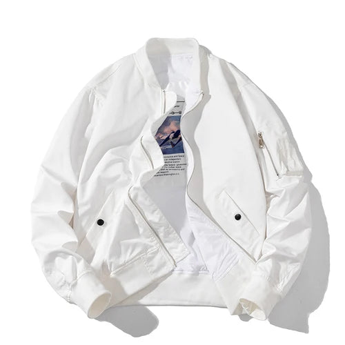 Chaqueta Bomber para hombre y mujer, chaqueta de piloto lisa de otoño e invierno, abrigo de béisbol con capucha Vintage a la moda, cortavientos informal, rojo, rosa, Borgoña