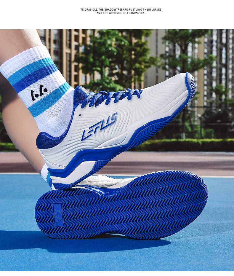Zapatillas de tenis profesionales para hombres y mujeres, zapatillas de bádminton y voleibol transpirables para entrenamiento deportivo de interior, competición antideslizante