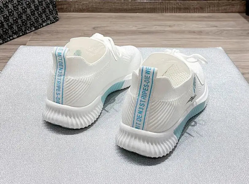 Zapatos deportivos para mujer, zapatillas deportivas informales, cómodas y elegantes, planas, bajas, bonitas, blancas, moda de éxito, tenis para mujer, verano 2025