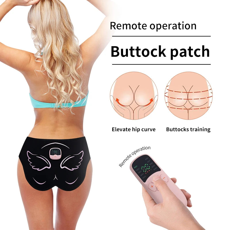 Estimulador muscular eléctrico de glúteos EMS, entrenador de caderas, recargable por USB, levantamiento de glúteos, tóner muscular, perder peso, quema de grasa, Fitness
