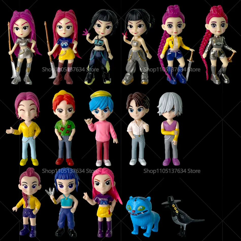 2026 Hot Kpop Devil Hunter Rumi Zoe Mira anime colección de personajes de cloruro de polivinílico baratijas de escritorio regalo para niños