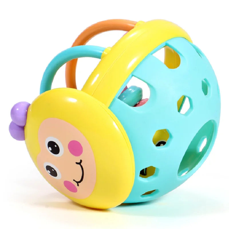 Juguetes de dentición suaves para bebé, sonajero mordedor sensorial educativo para recién nacido, Bola de agarre manual táctil, juguete para desarrollar la pelota infantil