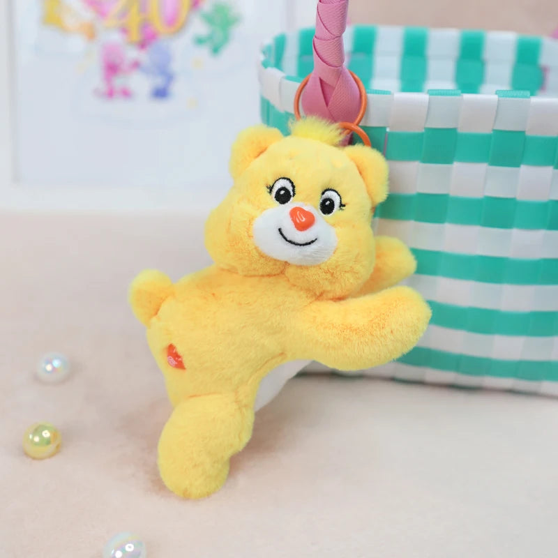 Care Bears Lindo Colgante de Peluche de Dibujos Animados, Oso Acostado, Juguete de Peluche, Colgante para Bolso, Correa para Teléfono, Regalo de Cumpleaños, Accesorio para Llavero
