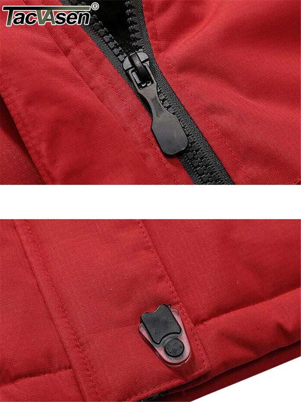 TACVASEN, chaquetas de montaña con forro polar, chaquetas de senderismo para hombre, abrigos con capucha extraíbles para exteriores, Parka de esquí y Snowboard, prendas de vestir de invierno