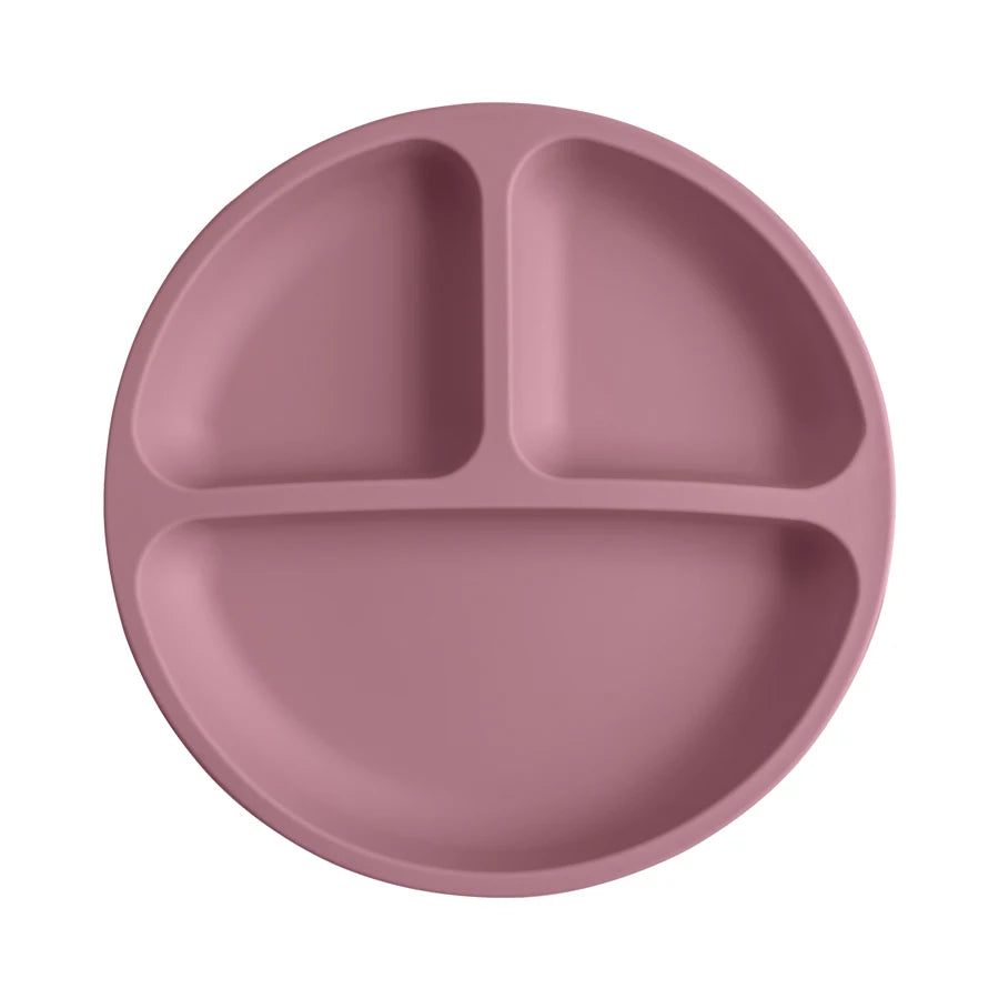 Plato de comedor de silicona con ventosa para bebé, platos sin BPA para niños, vajilla de entrenamiento con succión para niños, cuencos de alimentación para niños, cosas para bebés, 1 Uds.