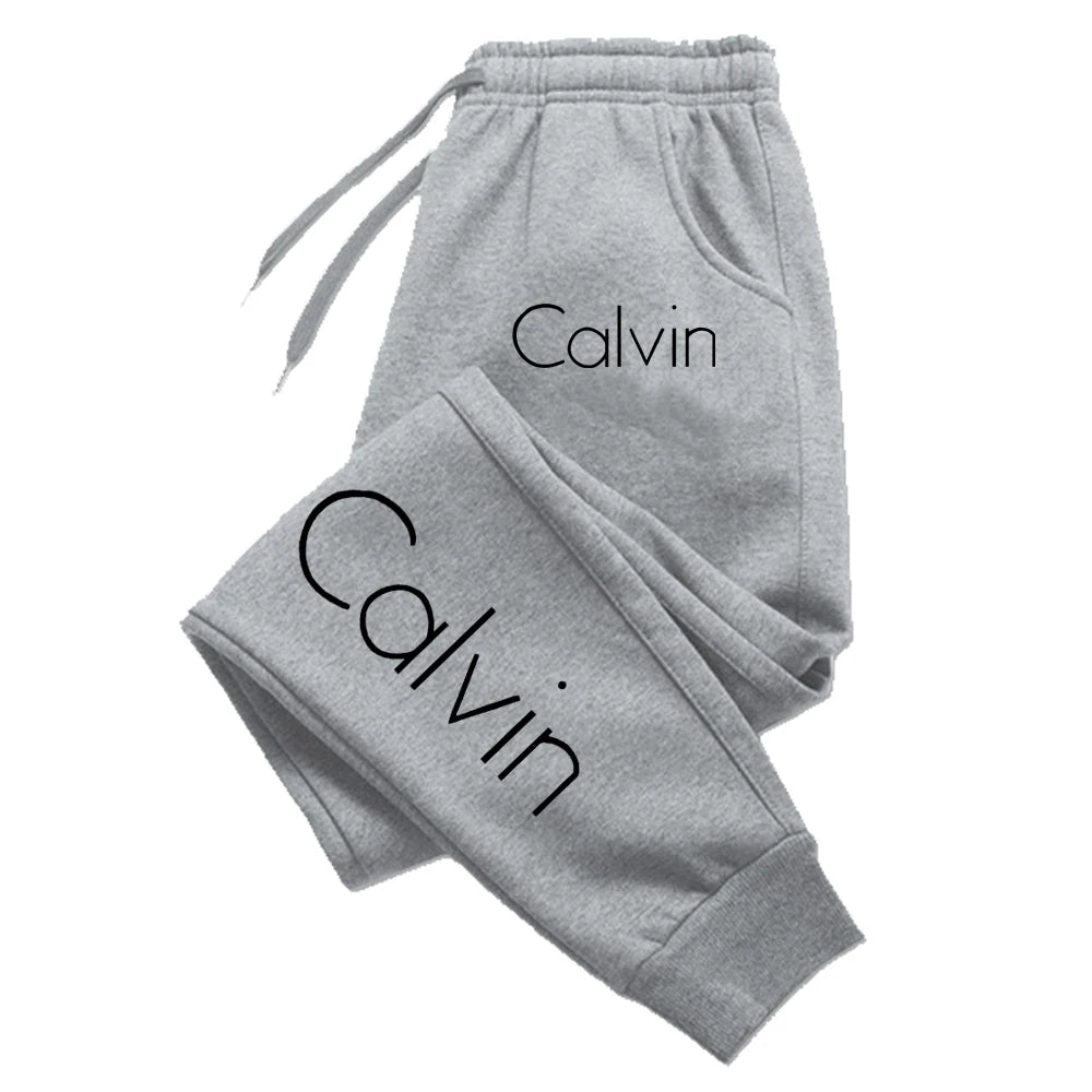 Pantalones deportivos informales estampados para correr para hombre y mujer, pantalones largos con cordón de otoño, pantalones de chándal sólidos para Fitness, ropa de gimnasio Unisex