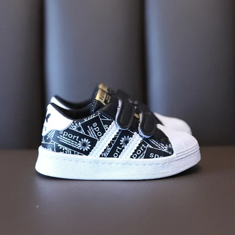 Zapatos infantiles para bebés, niñas y niños, zapatillas antideslizantes con parte inferior de goma suave, zapatos planos informales, talla 21-30