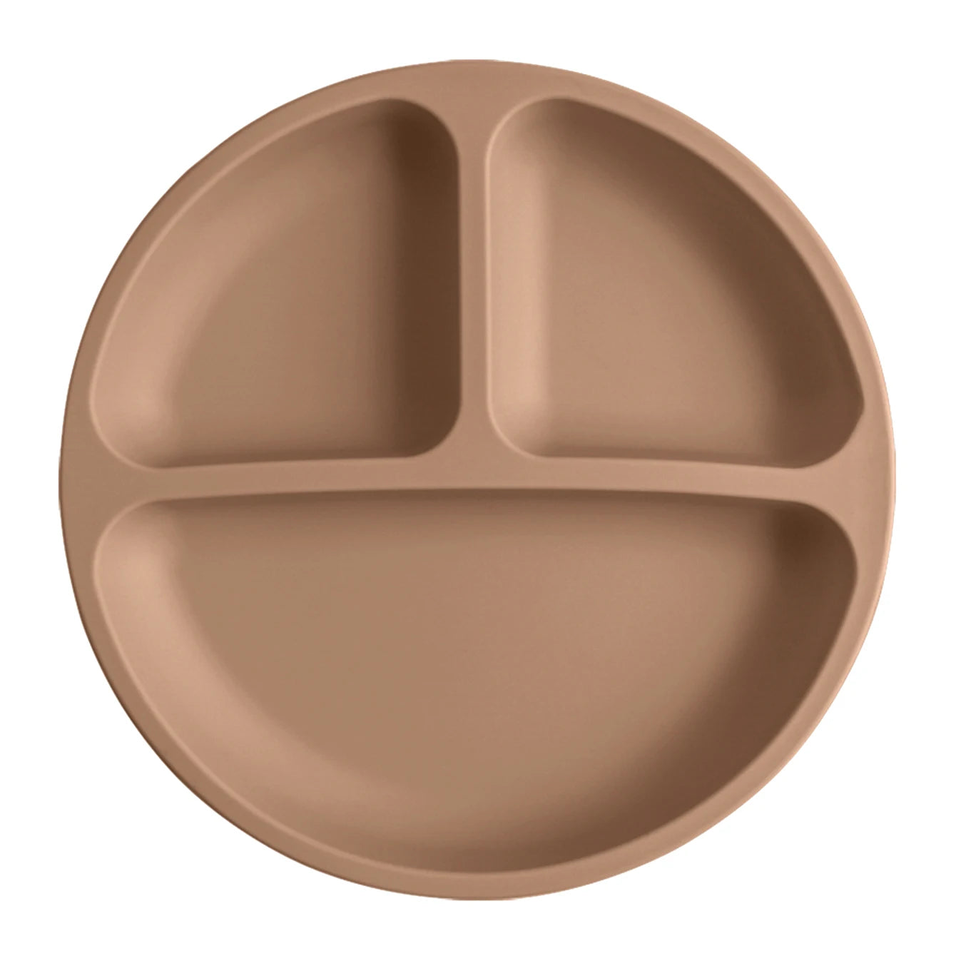 Plato de comedor de silicona con ventosa para bebé, platos sin BPA para niños, vajilla de entrenamiento con succión para niños, cuencos de alimentación para niños, cosas para bebés, 1 Uds.