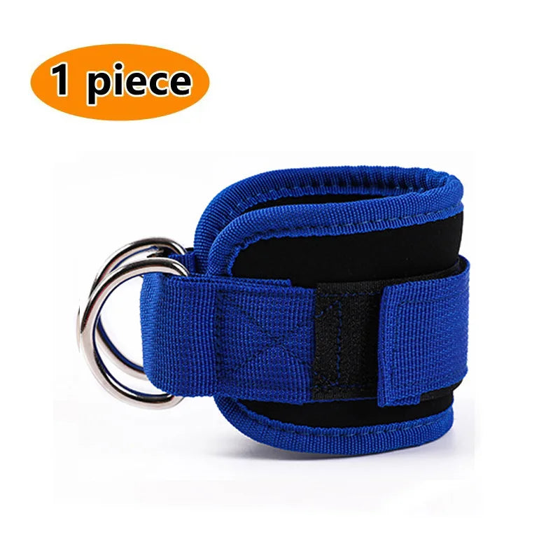 Correas de tobillo ajustables para fitness con anillo en D, soporte para entrenamientos de fuerza de piernas en gimnasio, polea con hebilla, protector deportivo de seguridad para abductores.