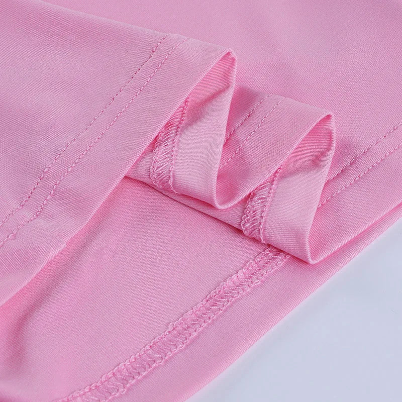 Camiseta sin mangas con cuello en V para mujer, Top Sexy con espalda descubierta, rosa, corsé
