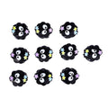 10 Uds. Pinza para el pelo de la serie de barril punteado negro, horquilla punteada, horquilla con Clip, accesorios de decoración