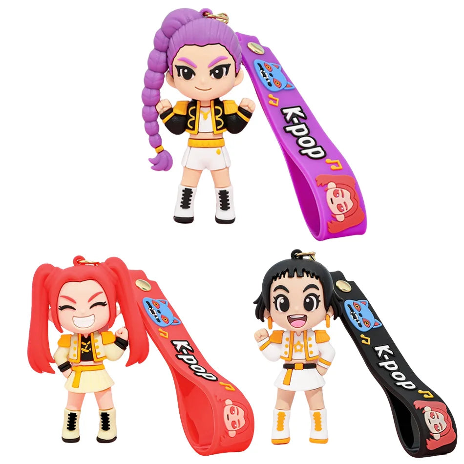 2026 Llaveros de Muñeca Derpy de Anime, Película, Kpop, Devil Hunter Girls, Impresos en 3D, y Figuras de Acción de Tigre Adorables, Colección de Juguetes, Regalos de Navidad