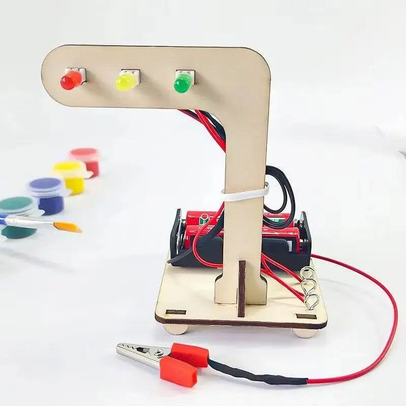Juguetes para semáforos Señales de tráfico Personas Ciencias para niños Pequeñas creaciones Experimentos de física Producción de tecnología