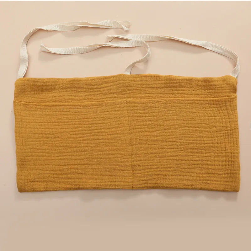 Organizador para cuna de bebé, bolsa de almacenamiento para cama Caddy, 2 bolsillos, colgante para cabecera de cama, organizador para pañales, juguetes y ropa