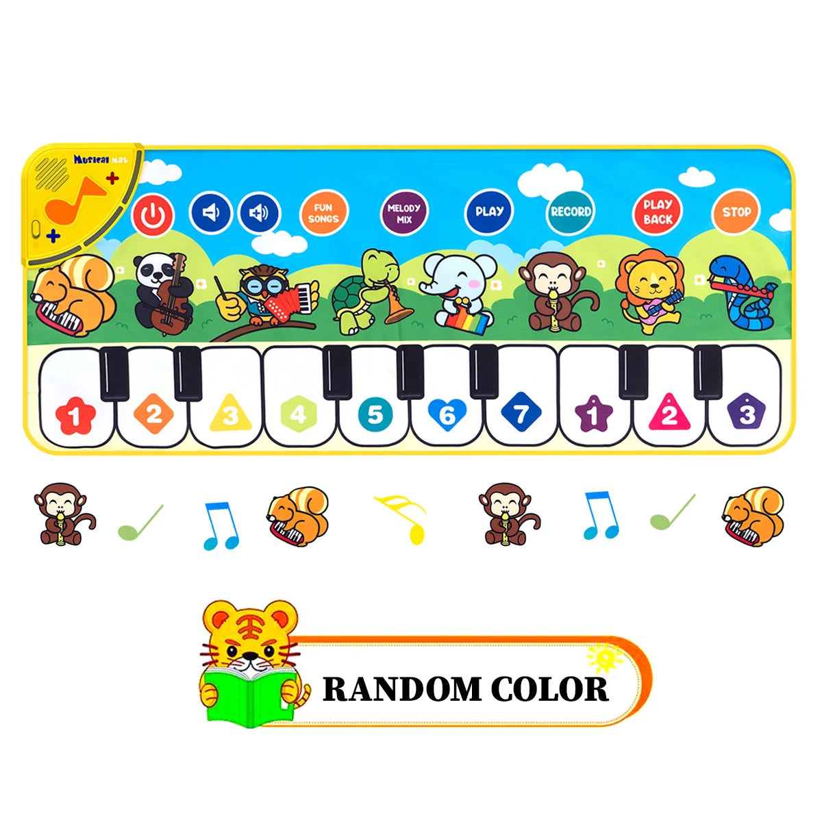 Instrumentos de juguete musical, almohadillas de piano, juguetes educativos musicales, estimulan las sentidos de los niños, estimulan el interés de los niños en la música