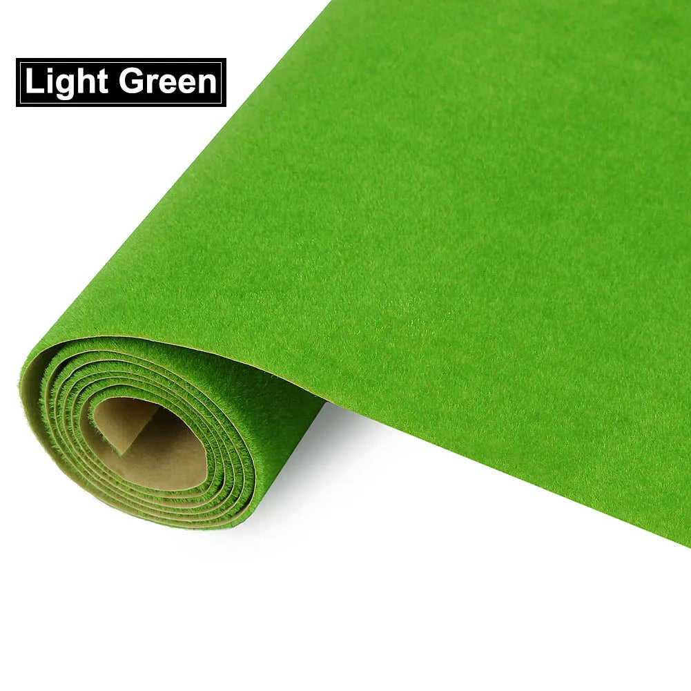 Evemodel-alfombrilla de césped de 0,4 m x 1m, modelo de césped Artificial verde, alfombras de césped para modelo arquitectónico, diseño de tren de paisaje, escala HO O N