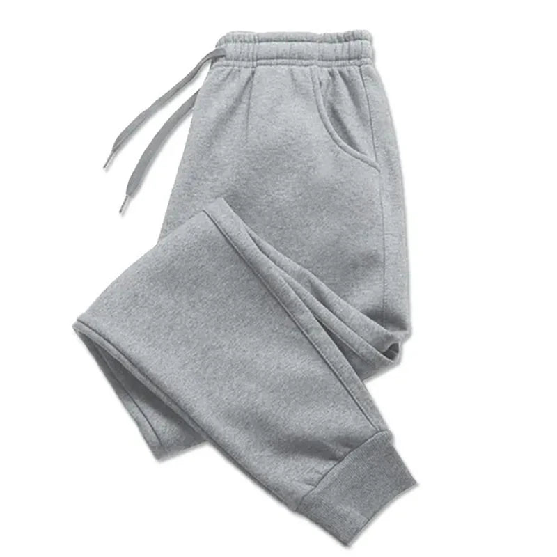 PUAIA-Pantalones deportivos con estampado para hombre, ropa holgada de Color liso para correr, otoño e invierno, novedad