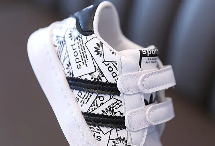 Zapatos infantiles para bebés, niñas y niños, zapatillas antideslizantes con parte inferior de goma suave, zapatos planos informales, talla 21-30