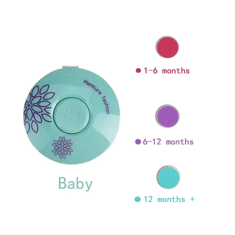 Cortauñas Eléctrico para Bebés, Herramientas para Pulir Uñas Infantiles, Tijeras de Manicura para Bebés, Kits de Higiene para Bebés, Cortauñas para Recién Nacidos