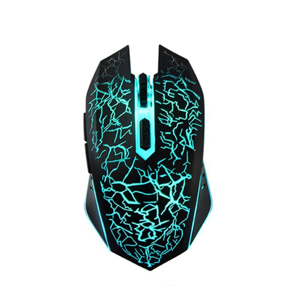 Ratón inalámbrico ergonómico para juegos, Mouse mecánico recargable de 1600 dpi, silencioso, RGB, 2,4G, para PC, portátil y Gamer