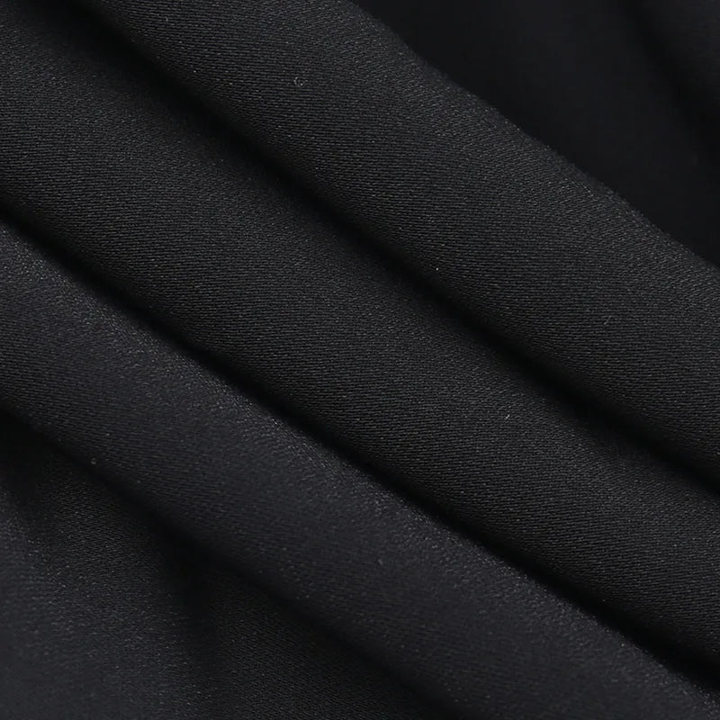 Blusa gótica con mangas abullonadas para Mujer, Top corto Sexy negro De manga larga para invierno, Blusas estéticas De hadas para Mujer De Moda 2022