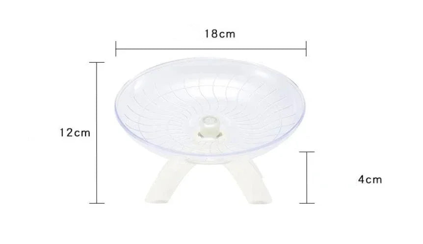 Rueda para correr para hámster, platillo volador silencioso, rueda de eje de acero, juguetes de disco para correr, jaula, accesorios para hámster de animales pequeños