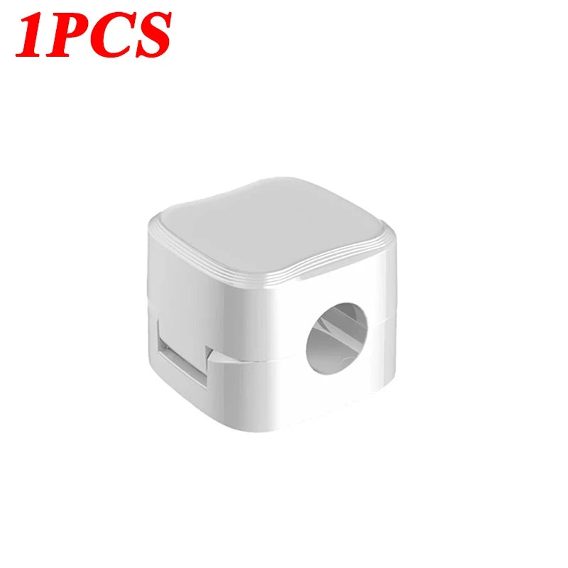 Soporte de Cable con Clip magnético, organizador de cables adhesivo para gestión debajo del escritorio, para el hogar y la Oficina