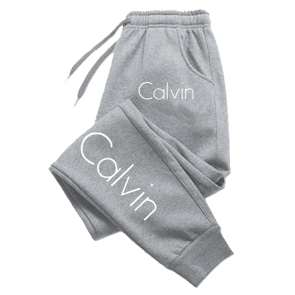 Pantalones deportivos informales estampados para correr para hombre y mujer, pantalones largos con cordón de otoño, pantalones de chándal sólidos para Fitness, ropa de gimnasio Unisex