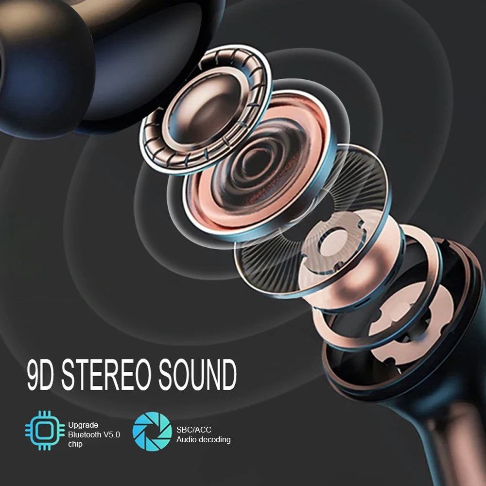 Original Thinkplus auriculares inalámbricos Bluetooth ANC auriculares con reducción de ruido HD micrófono llamada Gamer auriculares LED Control de pantalla táctil