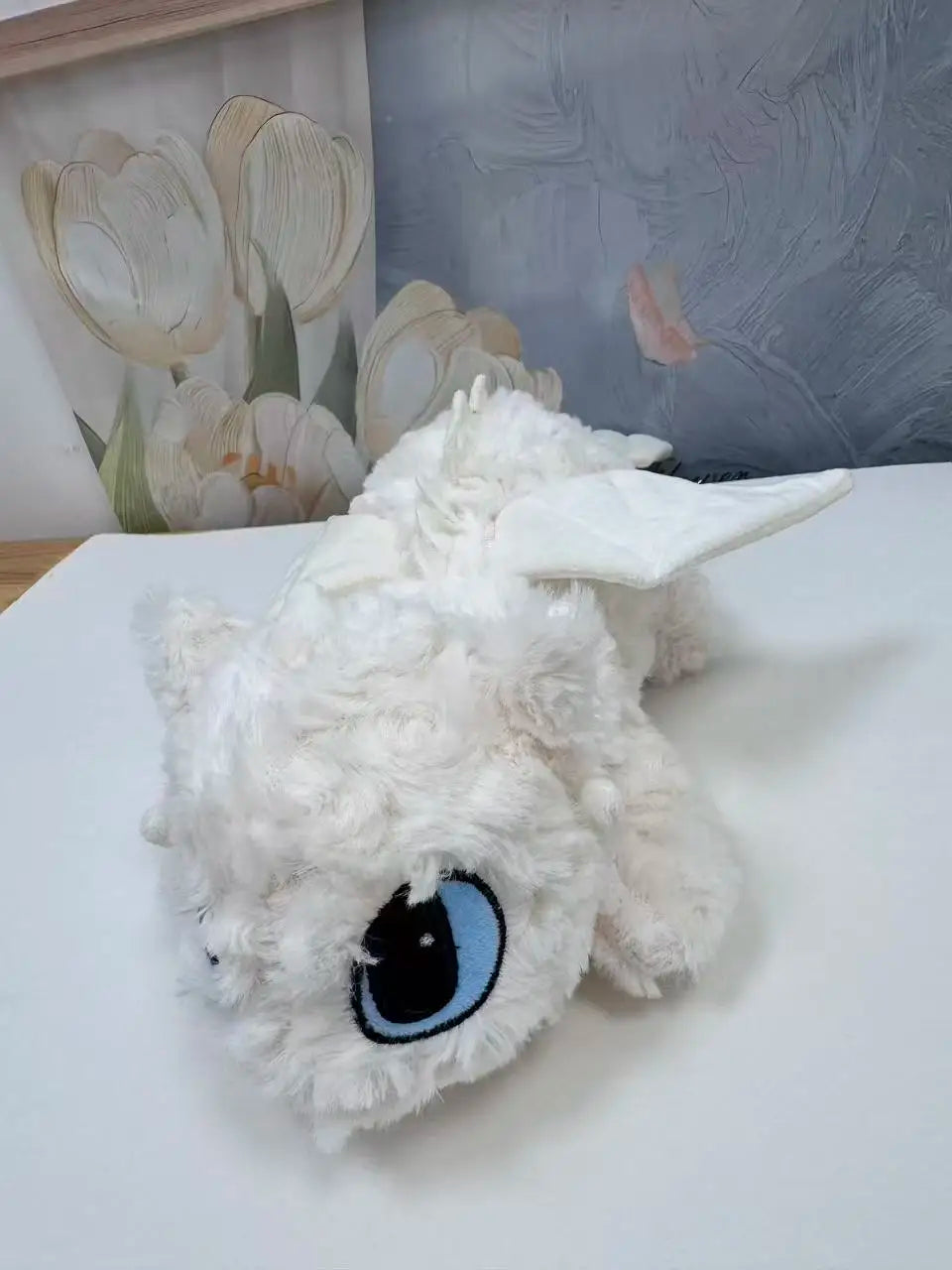 La última figura de peluche sin dientes en blanco y negro de Kawaii, un personaje de anime de dibujos animados, perfecto para regalos de cumpleaños para niños