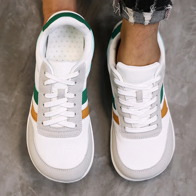 Tenis De Hombre con punta ancha, zapatos descalzos, minimalistas, transpirables, cómodos, para caminar al aire libre, deportivos, informales, azules, 2025