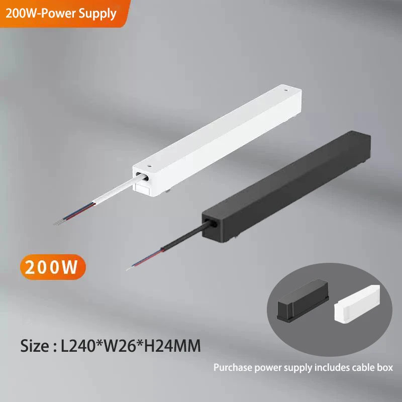 Sistema de luz de pista magnética de montaje en superficie de techo regulable Tuya Zigbee inteligente fino de 6MM lámpara delgada blanca y negra segura DC48V para el hogar