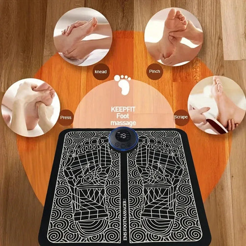 Almohadilla masajeadora de pies eléctrica, entrenador de relajación de masaje muscular para masaje, Fitness, deporte al aire libre, relajación familiar en casa
