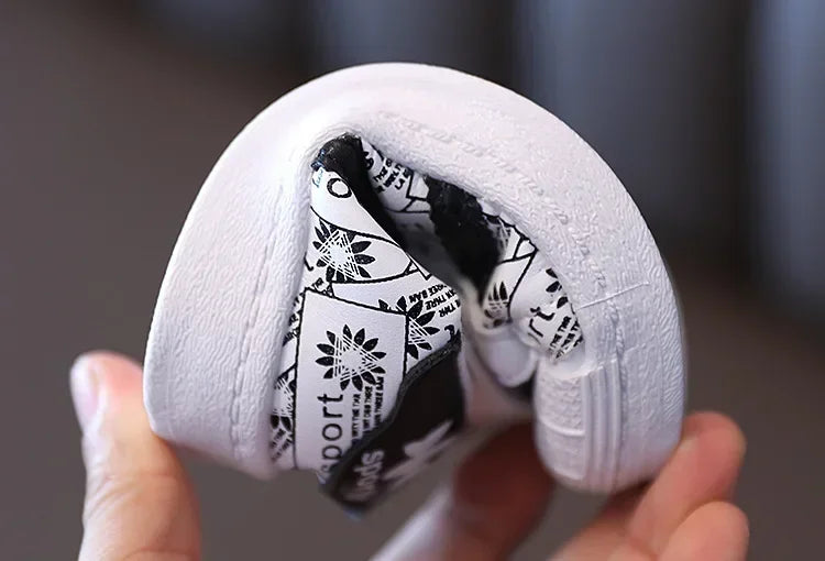 Zapatos infantiles para bebés, niñas y niños, zapatillas antideslizantes con parte inferior de goma suave, zapatos planos informales, talla 21-30