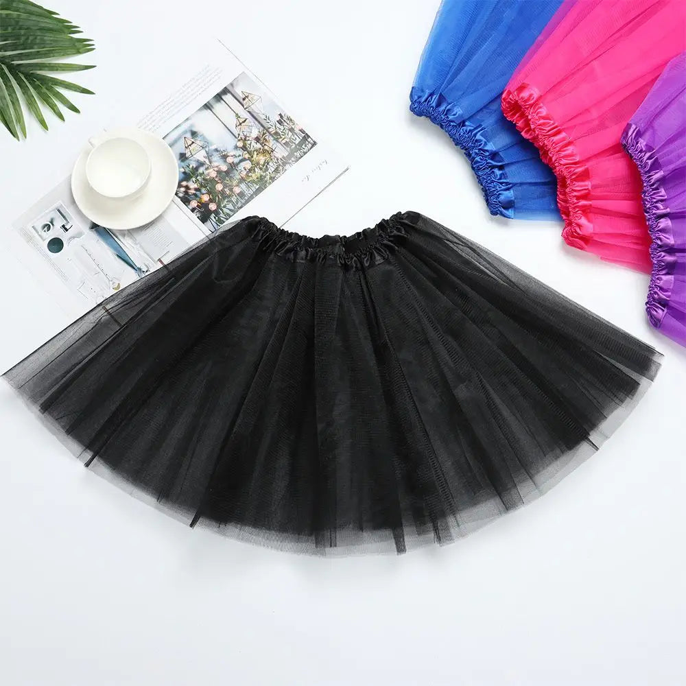 Faldas de Ballet Elásticas y Plisadas para Baile y Fiesta, Tutús, Faldas Voluminosas, Petticoat Estilo Lolita