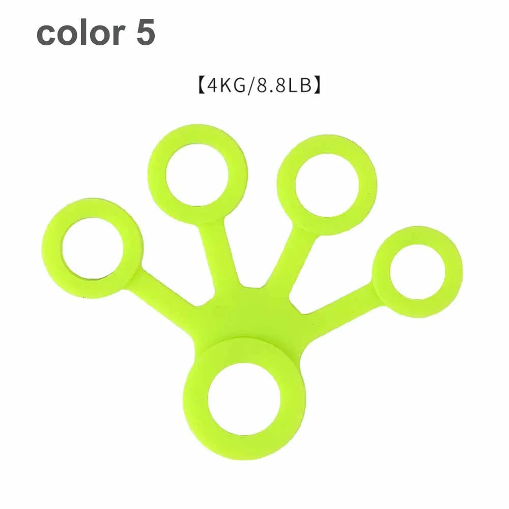 Tcare-expansor de mano de silicona, agarre de mano para dedo, camilla de entrenamiento para dedo, bandas de resistencia para ejercicio de muñeca, Fitness