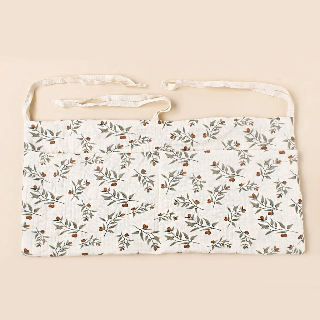 Organizador para cuna de bebé, bolsa de almacenamiento para cama Caddy, 2 bolsillos, colgante para cabecera de cama, organizador para pañales, juguetes y ropa