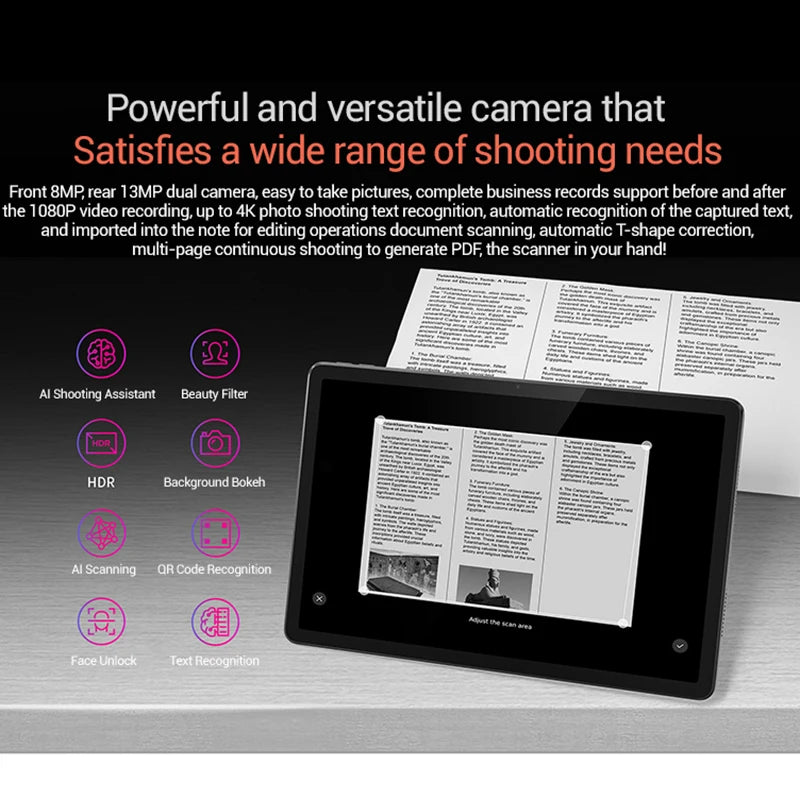 Tablet Lenovo Tab K10 M11 8GB 128GB WIFI LTE MTK Helio G88 ROM Global Android 13, Pantalla de 11'' 90Hz, GPS, Batería de 7040mAh