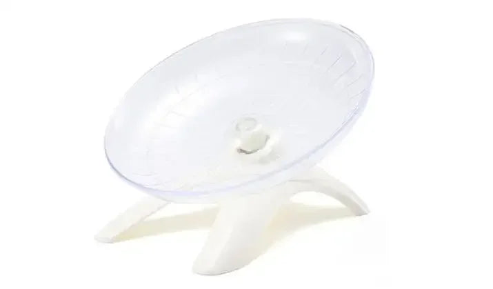 Rueda para correr para hámster, platillo volador silencioso, rueda de eje de acero, juguetes de disco para correr, jaula, accesorios para hámster de animales pequeños