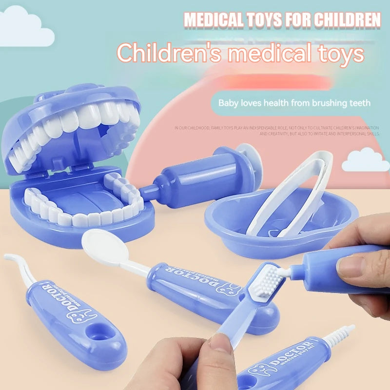 Juguetes Montessori para niños, interacción entre padres e hijos para niñas y niños, modelo de control de dientes, juego de rol para médicos, juguete de aprendizaje para bebés y niños