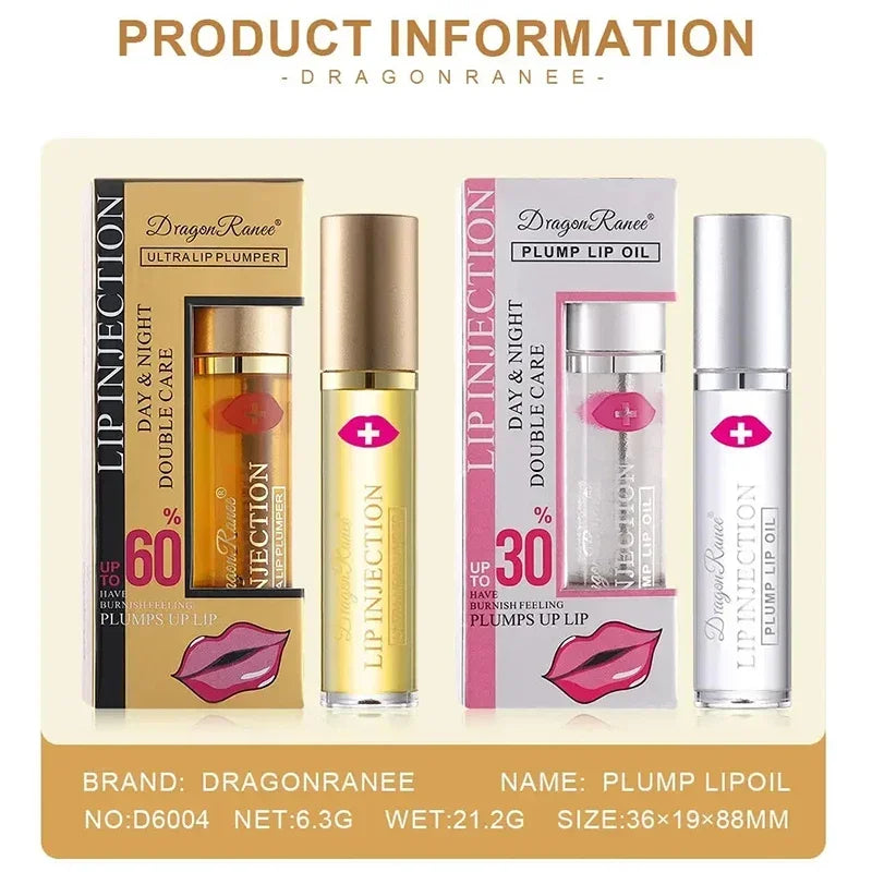 Suero potenciador de labios instantáneo, Aceite hidratante antiarrugas, cuidado de labios Sexy, voluminizador extremo, brillo de labios cosmético