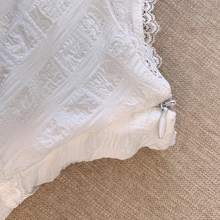 Balletcore Minifalda con volantes y ribete de encaje Falda blanca escalonada de tiro bajo Verano Mujer TeenGirl Y2K Traje gótico