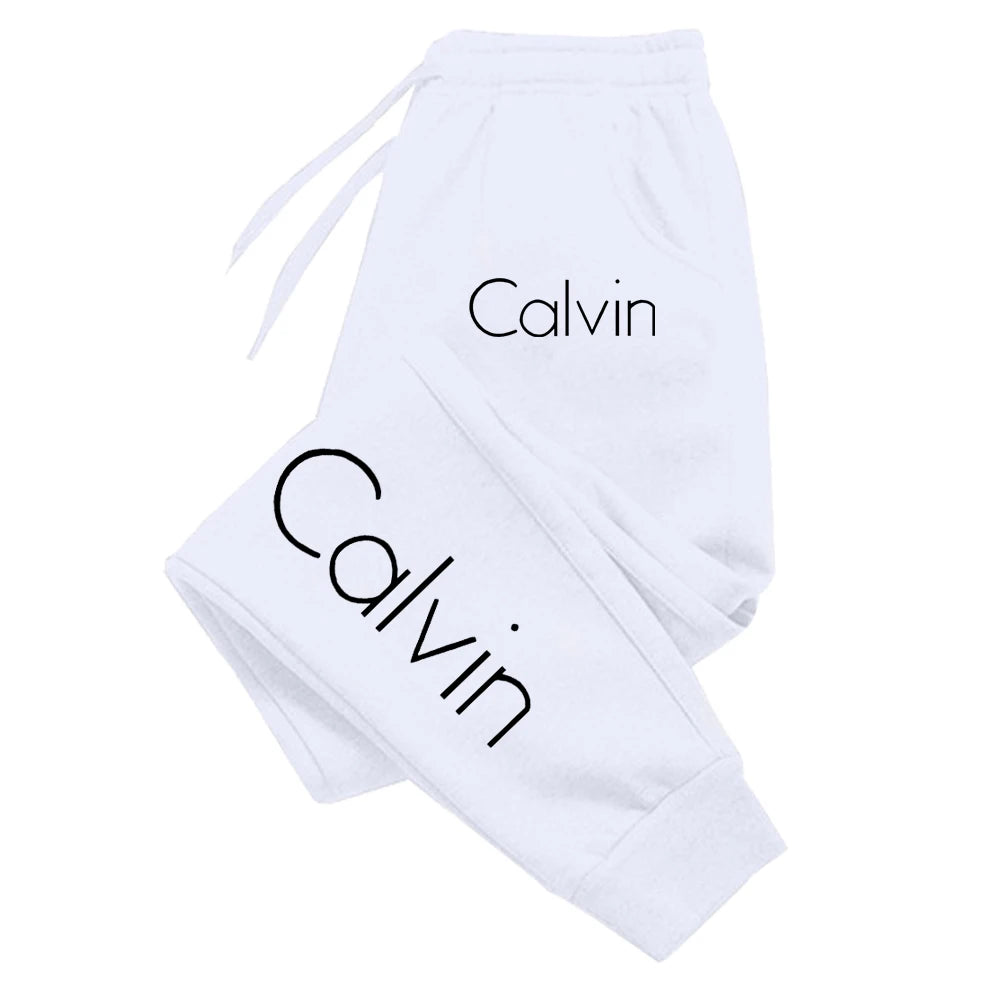 Pantalones deportivos informales estampados para correr para hombre y mujer, pantalones largos con cordón de otoño, pantalones de chándal sólidos para Fitness, ropa de gimnasio Unisex